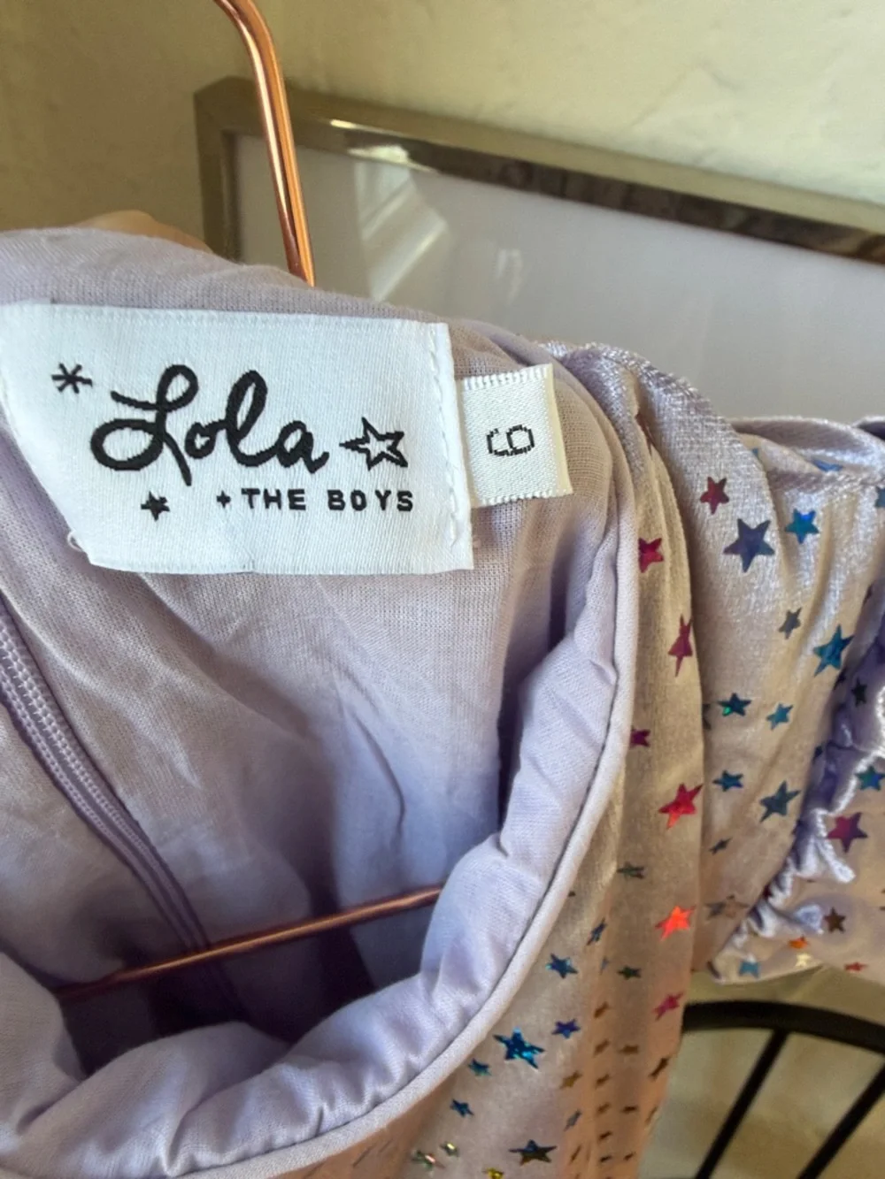 Lola + The Boys Lavender Wrap-Style Midi Dress - Picture 2 of 3